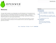 Tablet Screenshot of openwebfoundation.org